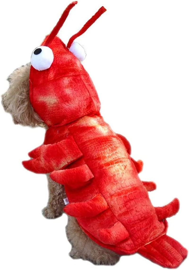 Lobster Dog Costume - Halloween Lobster Costume for Dogs, Halloween Costumes for Small Medium Large Dogs Lobster Pet Halloween Costumes Dog Cosplay Costume for Christmas Special Events Photo Props