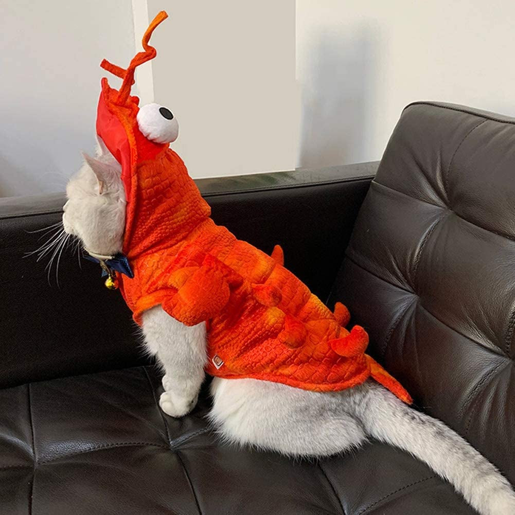 Lobster Dog Costume - Halloween Lobster Costume for Dogs, Halloween Costumes for Small Medium Large Dogs Lobster Pet Halloween Costumes Dog Cosplay Costume for Christmas Special Events Photo Props